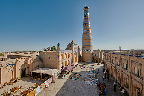 Islam Khodja or Islam Khoja Minaret and Madrassah, Itchan-Kala