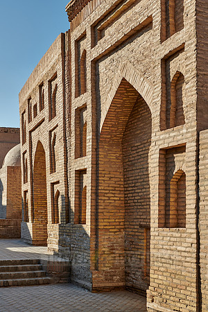 building structures in old town Itchan-Kala