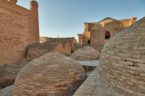 tombs inside the old town Itchan-Kala