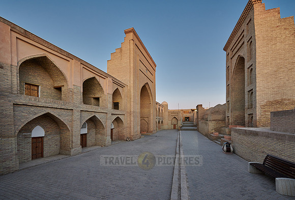 typical buildings in the alleys of the old town Itchan-Kala