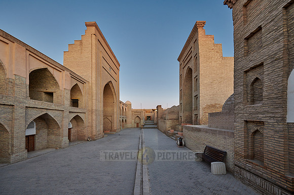 typical buildings in the alleys of the old town Itchan-Kala