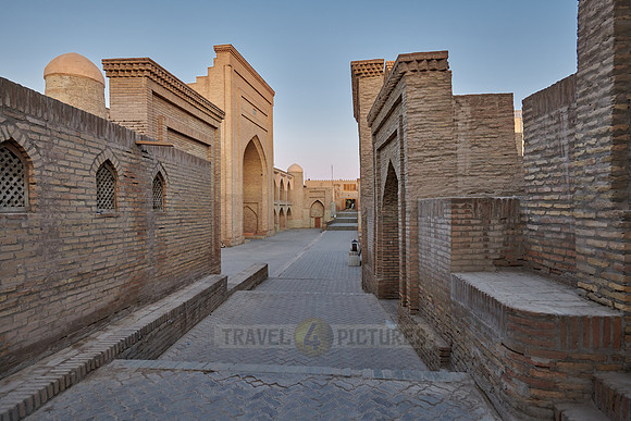 typical buildings in the alleys of the old town Itchan-Kala