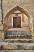 typical buildings in the alleys of the old town Itchan-Kala