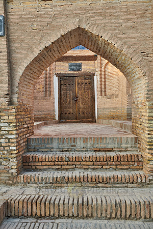 typical buildings in the alleys of the old town Itchan-Kala