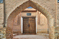 typical buildings in the alleys of the old town Itchan-Kala