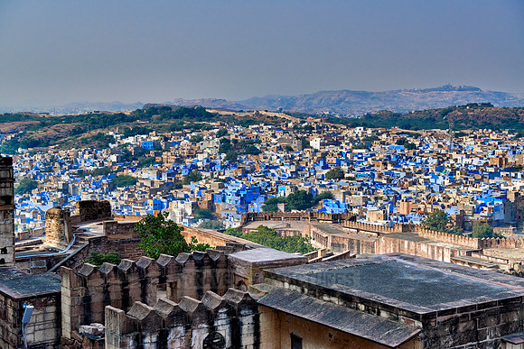 aerial view of Blue City Jodhpur