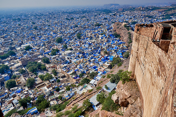 aerial view of Blue City Jodhpur