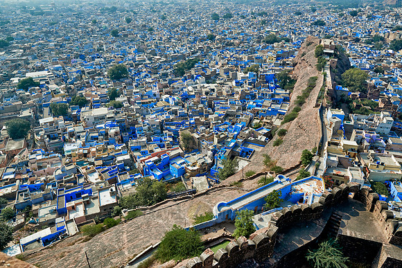 aerial view of Blue City Jodhpur