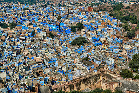 aerial view of Blue City Jodhpur