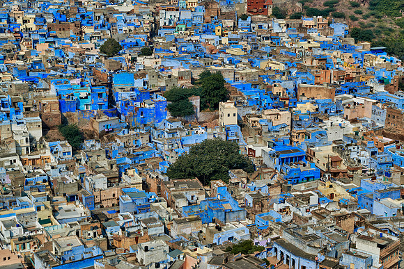 aerial view of Blue City Jodhpur