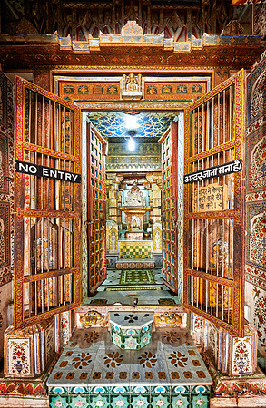 Altar inside Bhandasar Jain Temple