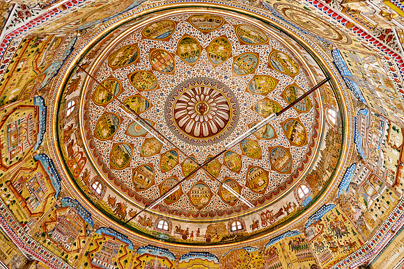 interior shot of Bhandasar Jain Temple