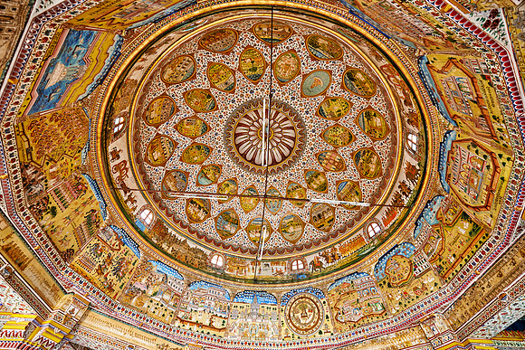 interior shot of Bhandasar Jain Temple