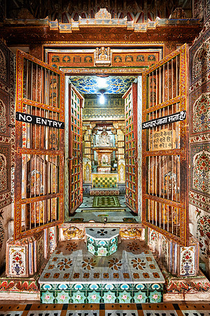 Altar inside Bhandasar Jain Temple
