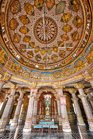 interior shot of Bhandasar Jain Temple