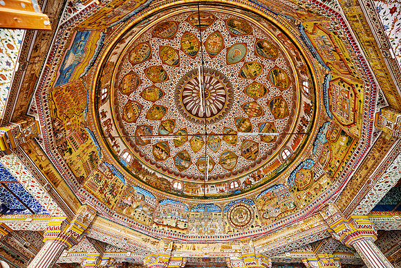 interior shot of Bhandasar Jain Temple