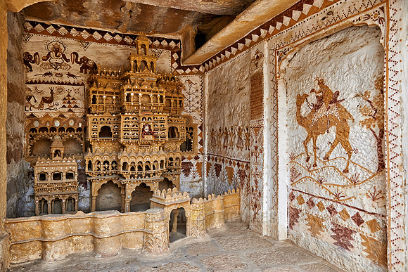 old model of a Haveli in Jaisalmer