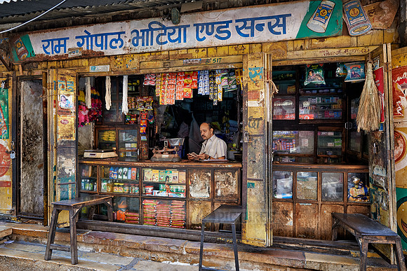 typical local shop in Jaisalmer