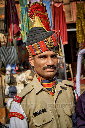 Policeman in traditional uniform