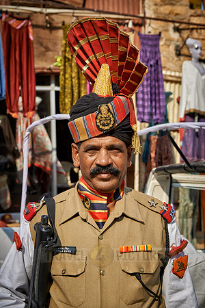 Policeman in traditional uniform