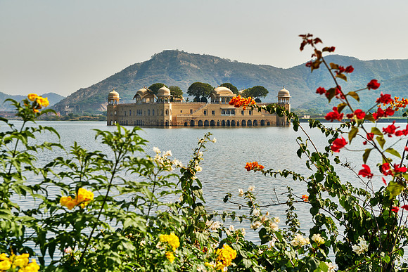 Jal Mahal palace inside Man Sagar Lake