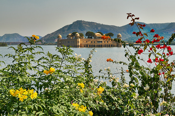 Jal Mahal palace inside Man Sagar Lake