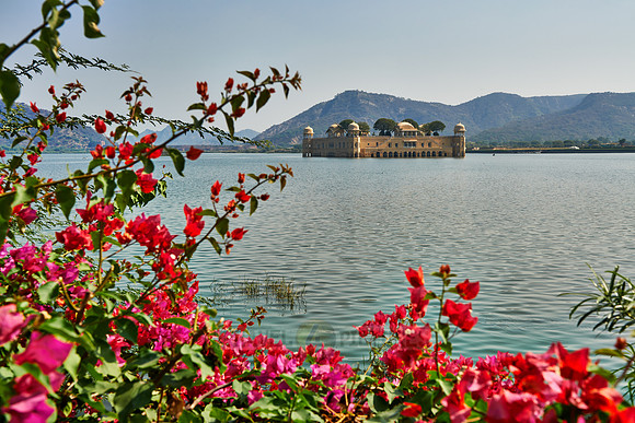 Jal Mahal palace inside Man Sagar Lake