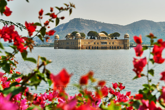 Jal Mahal palace inside Man Sagar Lake