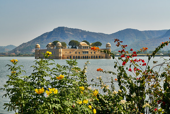 Jal Mahal palace inside Man Sagar Lake