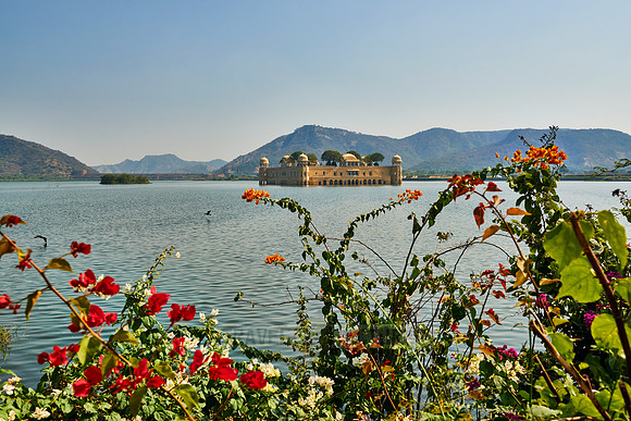 Jal Mahal palace inside Man Sagar Lake