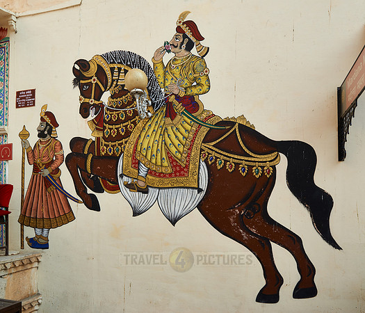 mural painting in City Palace of Udaipur