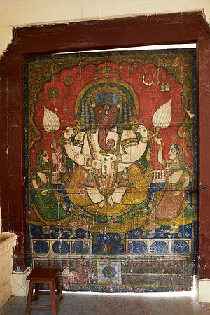Rajasthani painting of Lord Ganesha
