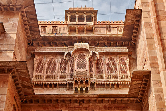 inner courtyard inside Junagarh Fort