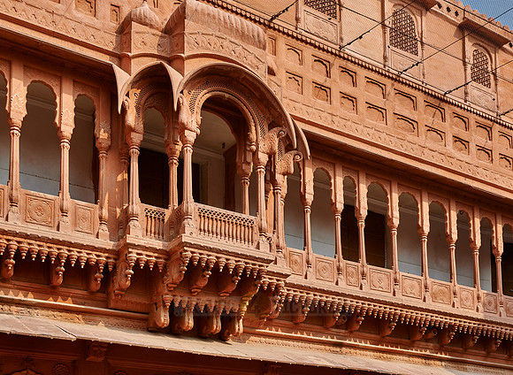 inner courtyard inside Junagarh Fort