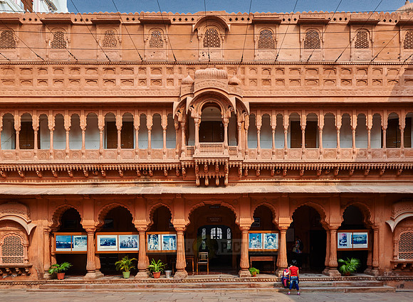 inner courtyard inside Junagarh Fort