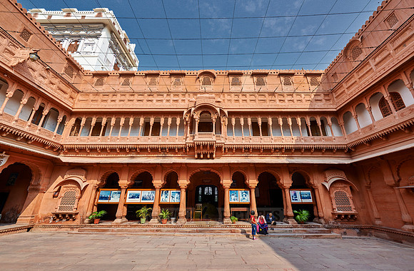 inner courtyard inside Junagarh Fort