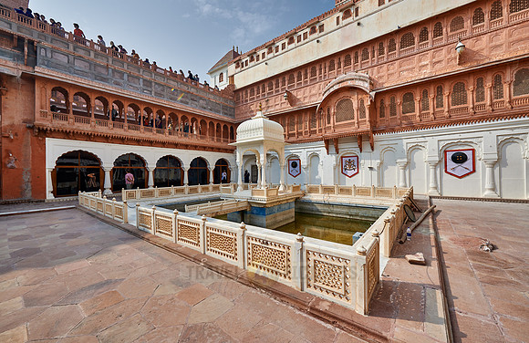 inner courtyard inside Junagarh Fort