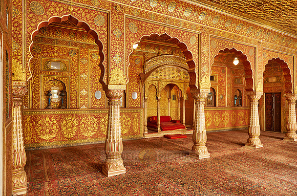Karan Mahal, public audience hall, emperor throne, Exquisite glass inlay work