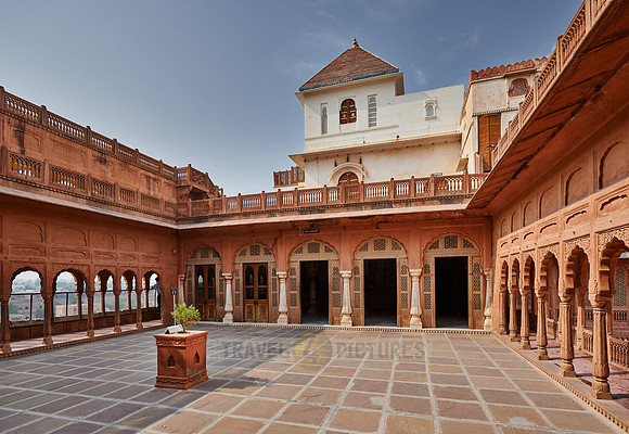 inner courtyard inside Junagarh Fort
