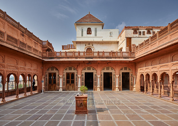 inner courtyard inside Junagarh Fort
