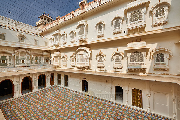 inner courtyard inside Junagarh Fort
