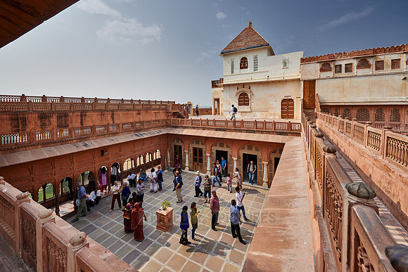 inner courtyard inside Junagarh Fort