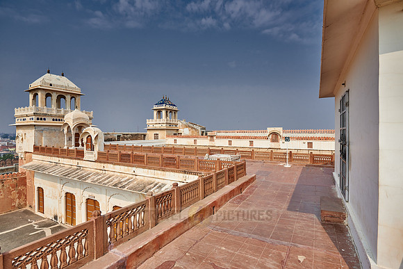 inner courtyard inside Junagarh Fort