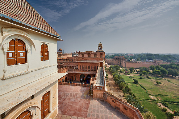 inner courtyard inside Junagarh Fort