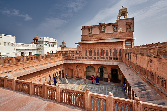 inner courtyard inside Junagarh Fort