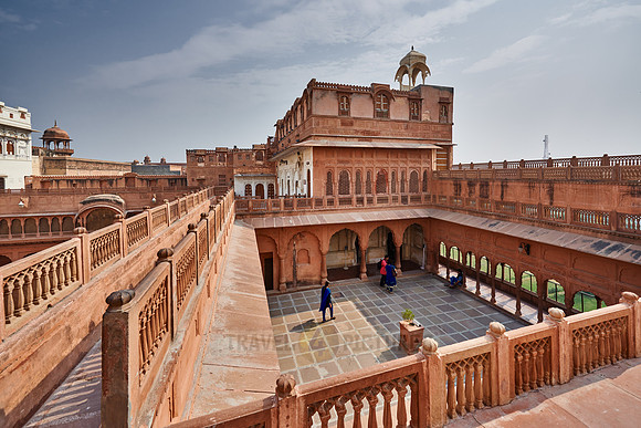 inner courtyard inside Junagarh Fort