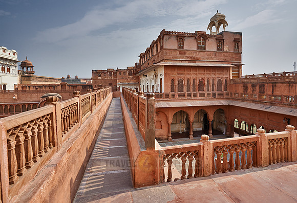 inner courtyard inside Junagarh Fort