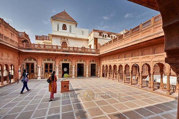 inner courtyard inside Junagarh Fort