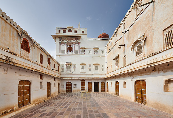inner courtyard inside Junagarh Fort