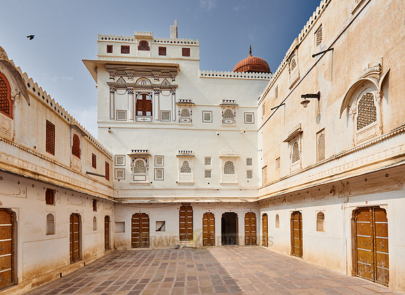 inner courtyard inside Junagarh Fort